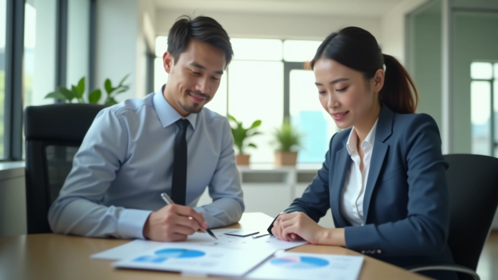 Financial advisory consultation showing investment planning and fund analysis